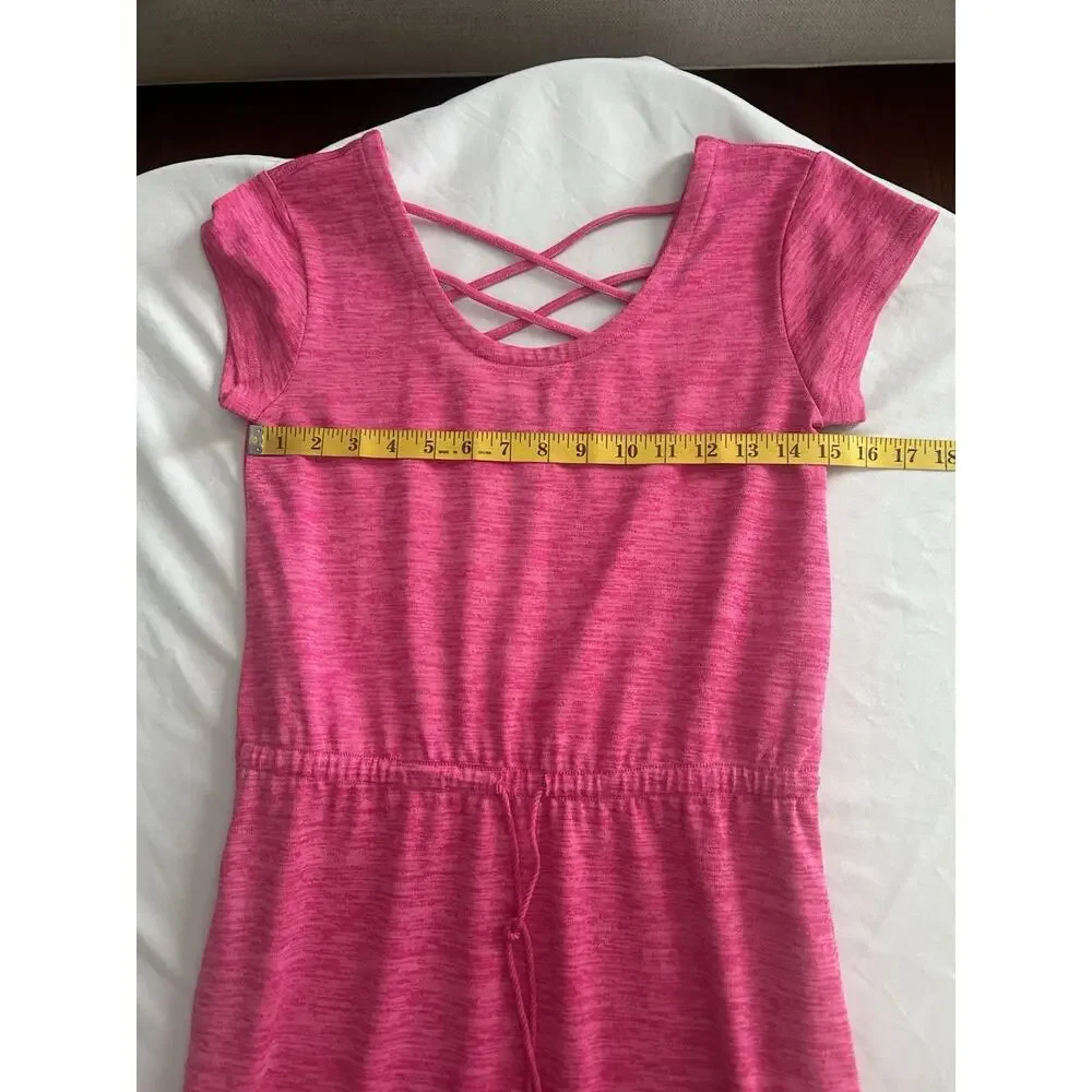 Talbots Soft Drape Jersey Drawstring Maxi Dress Womens Size XS Pink Classic